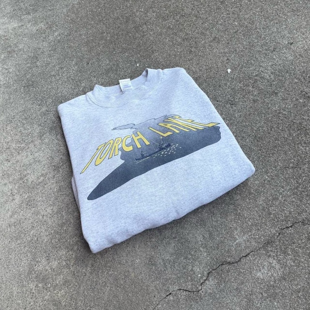 Vintage Torch Lake Michigan Native American Sweatshirt